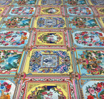 Baroque Panel Print Crepe Fabric by the Metre - Whotex Fabrics London