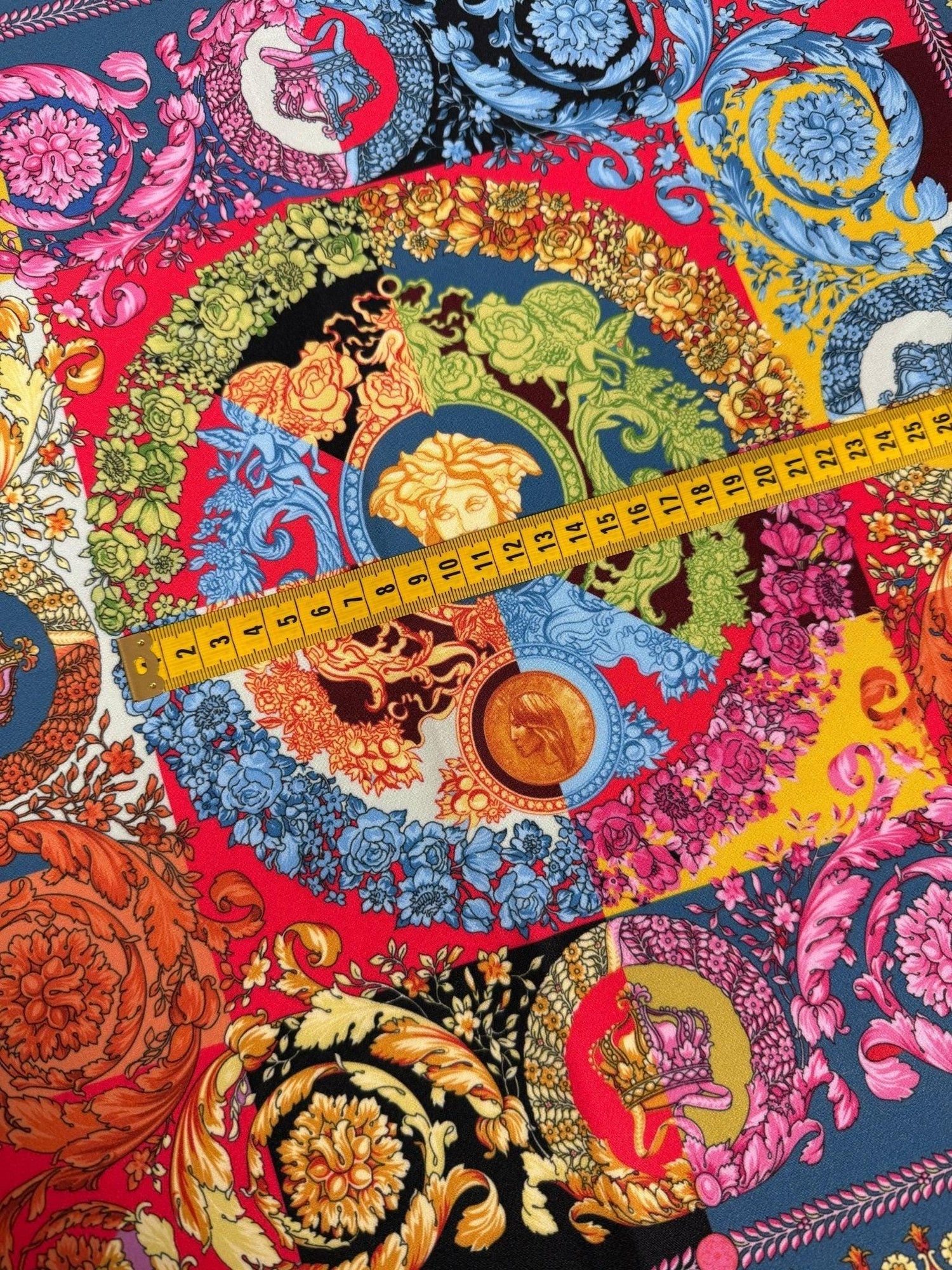 Baroque Pattern Colorful Fabric, Luxury Italian Design By The Yard - Whotex Online Fabric Store