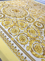 Baroque Pattern Fabric, Gold White Color Fabric By The Yard - Whotex Online Fabric Store