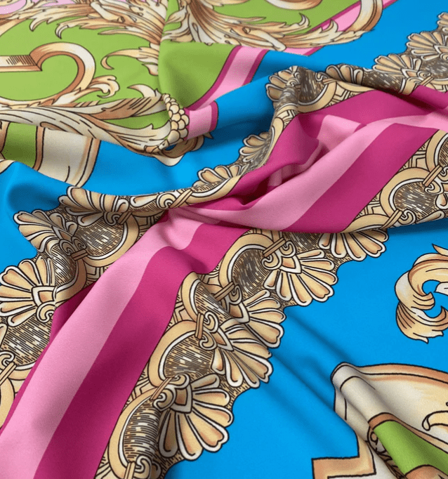 Baroque Pink Fabric by the Metre - Whotex Fabrics London
