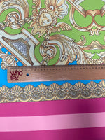 Baroque Print Crepe Fabric by the Metre - Whotex Fabrics London
