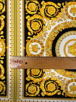 Baroque Printed Crepe Fabric by the Metre - Whotex Fabrics London