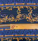 Baroque Stripe Moss Crepe Fabric by the Metre - Whotex Fabrics London