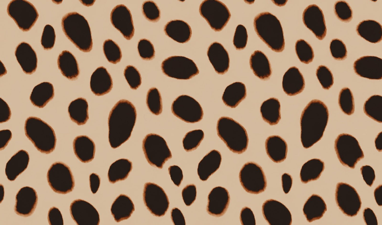 Beige Abstract Animal Spot Fabric by the Metre - Whotex Fabrics London