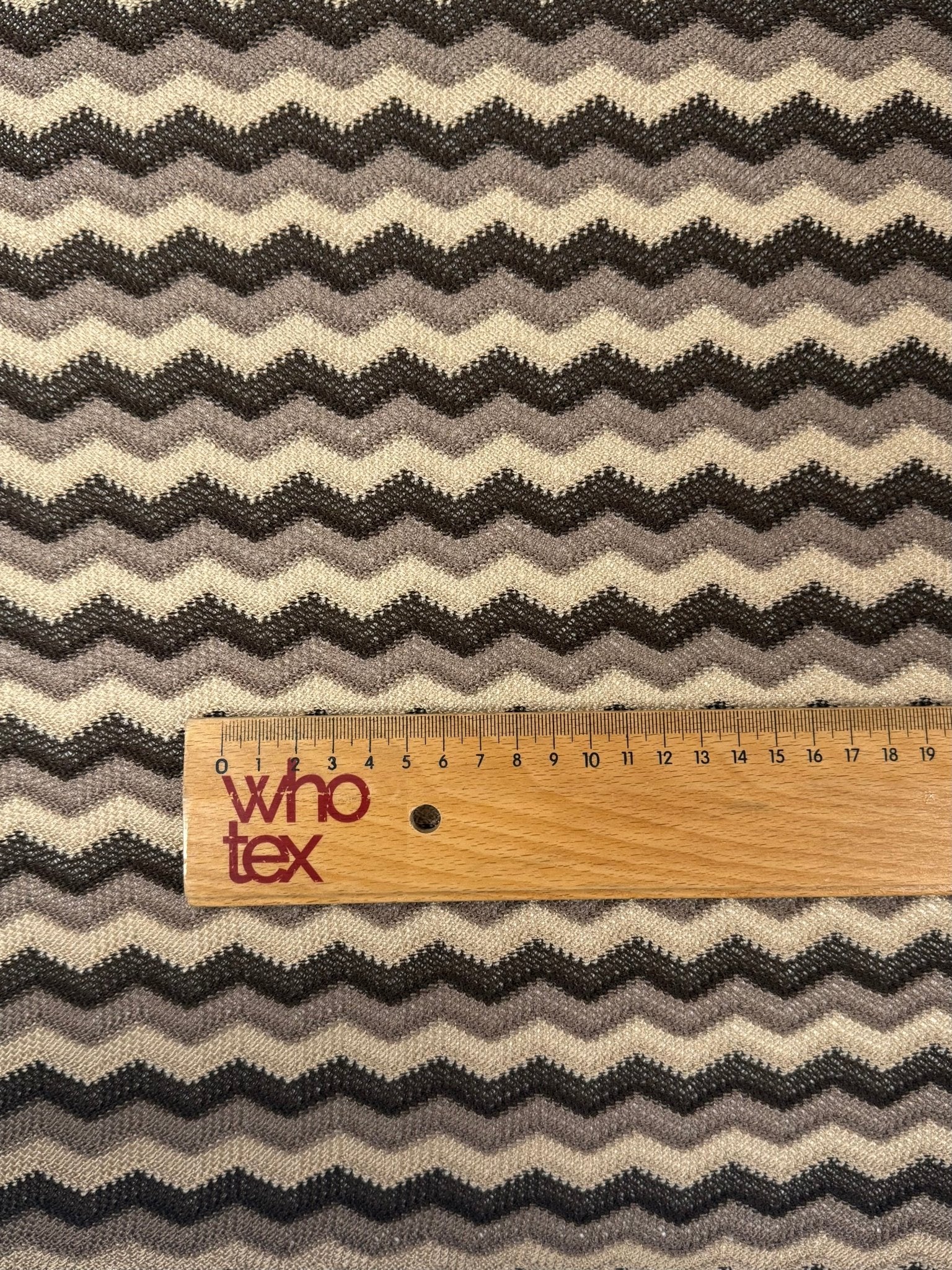 Beige Black Mesh Fabric by the Metre - Whotex Fabrics London