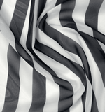Black and White Striped Fabric by the Metre - Whotex Fabrics London