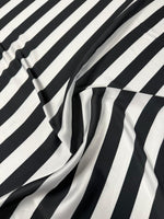 Black and White Striped Fabric by the Metre | Dressmaking - Whotex Fabrics London