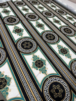 Black Fabric, Greek Key Pattern Fabric , Fabric By The Yard , Chain pattern - Whotex Online Fabric Store