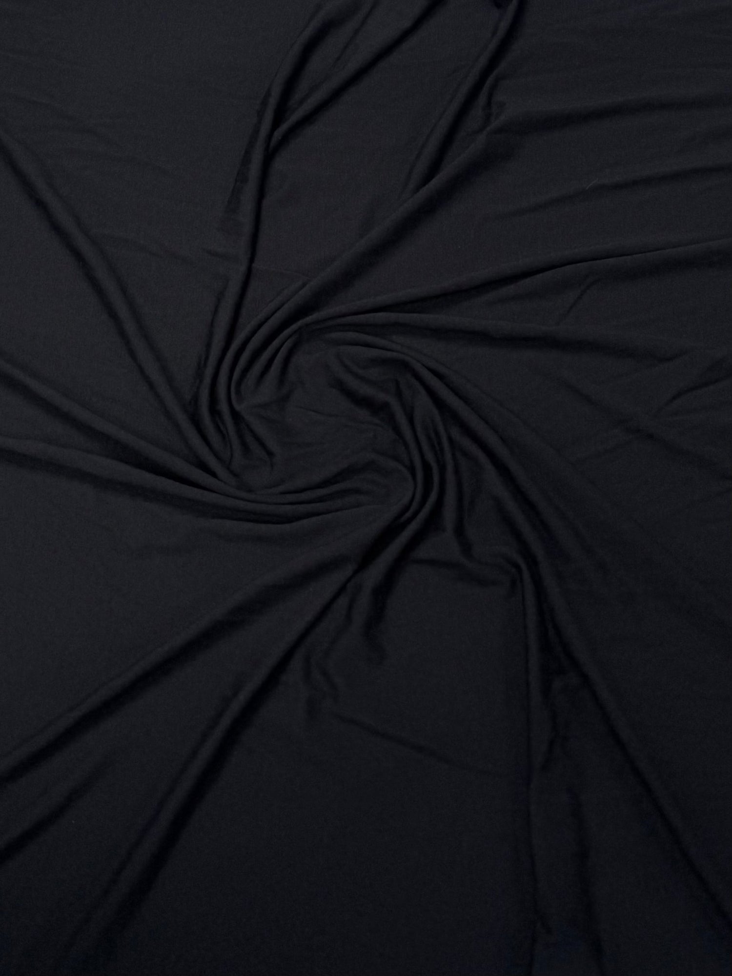 Black Modal Stretch Fabric by the Metre - Whotex Fabrics London