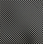 Black Polka Dot Fabric – Classic White Spot Print by the Metre - Whotex Fabrics London