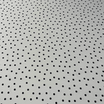 Black Polka Dot on White Background Printed Table Runner - Whotex Fabrics London