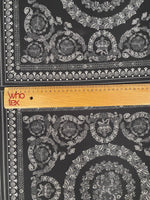 Black & Silver Baroque Crepe Fabric by the Metre – Luxury - Whotex Online Fabric Store