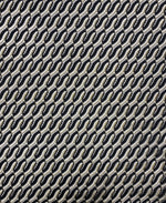 Black Wave Openwork Mesh Knit Fabric with Metallic Thread by the Metre - Whotex Fabrics London
