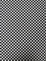 Black & White Checkerboard Spandex Fabric by the Metre - Whotex Fabrics London