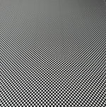 Black & White Checkerboard Spandex Fabric by the Metre - Whotex Fabrics London
