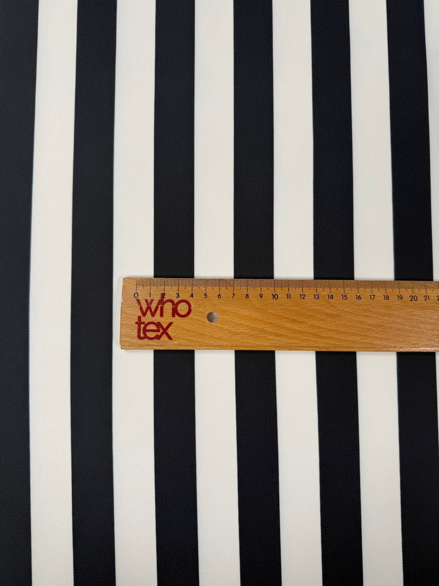 Black White Stripe Upholstery Fabric by the Metre - Whotex Fabrics London