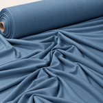 Blue Soft Stretch Viscose Jersey Fabric - Whotex Fabrics London