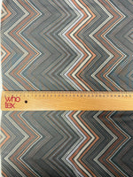 Brown and Beige Chevron Zigzag Pattern Fabric - Whotex Online Fabric Store