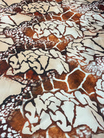 Brown Animal Spandex Fabric by the Metre - Whotex Fabrics London