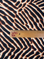 Brown Black Animal Print Upholstery Fabric by the Metre - Whotex Fabrics London