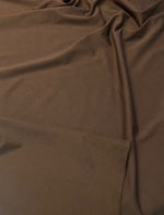 Brown Cotton Stretch Sweatshirt Jersey Fabric by the Metre - Whotex Fabrics London