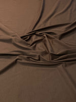 Brown Cotton Stretch Sweatshirt Jersey Fabric by the Metre - Whotex Fabrics London