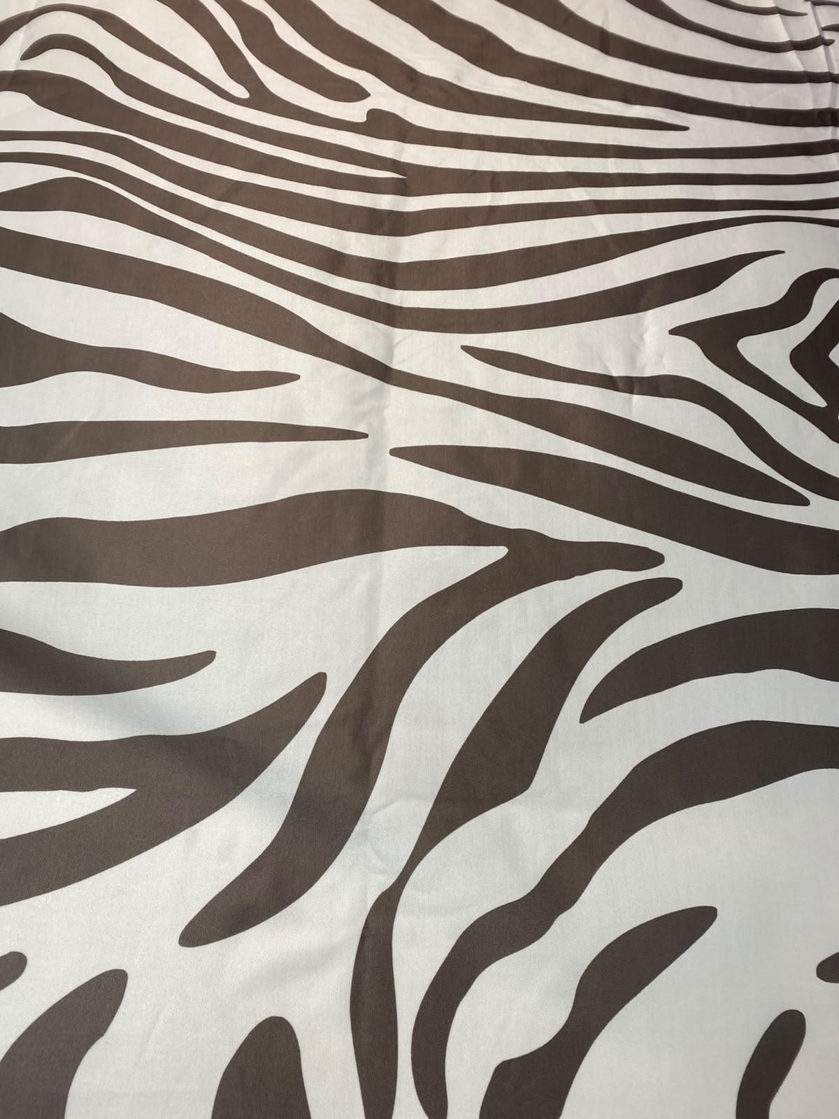 Brown Zebra Spandex Fabric by the Metre - Whotex Fabrics London