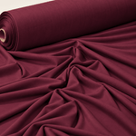 Burgundy Soft Stretch Viscose Jersey Fabric - Whotex Fabrics London