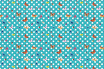 ButterflyFabric, Polka Dot Pattern, Baby Blue Color - Whotex Online Fabric Store