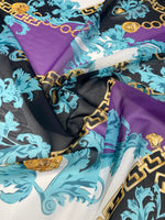 Chain Baroque Print Chiffon Fabric by the Metre - Whotex Fabrics London