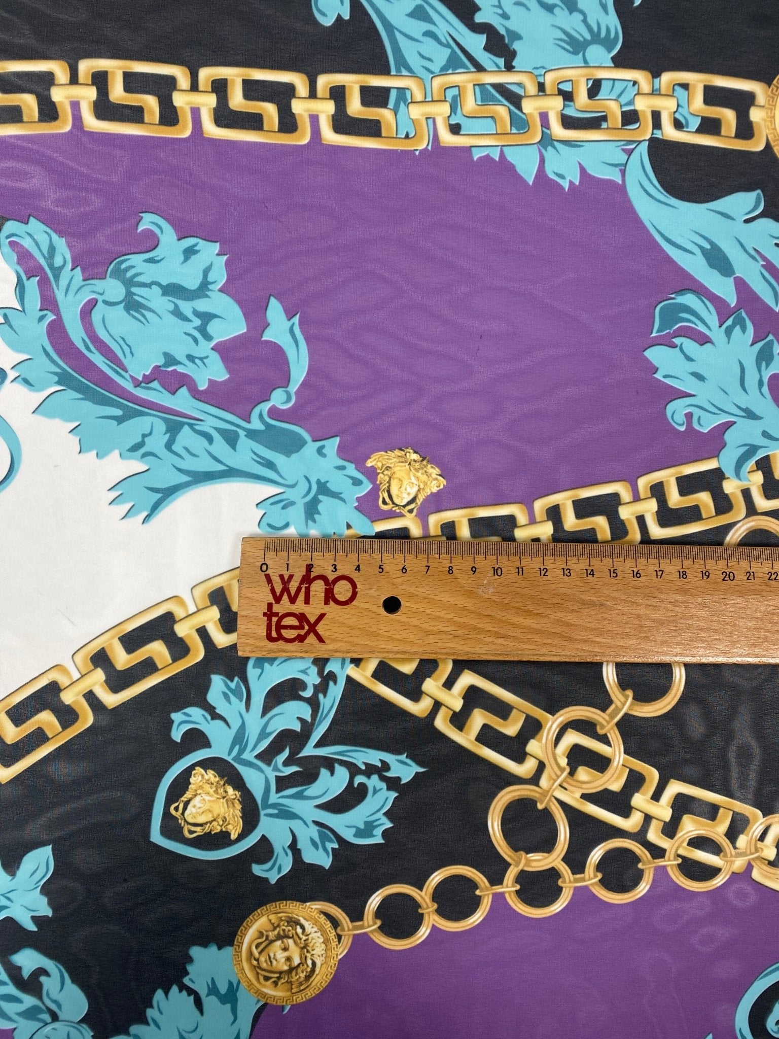Chain Baroque Print Chiffon Fabric by the Metre - Whotex Fabrics London