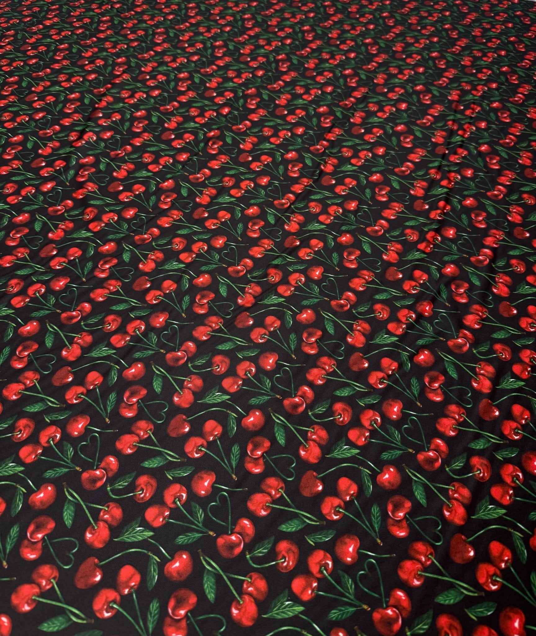 Cherry Print Fabric by the Metre - Whotex Fabrics London