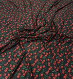 Cherry Print Fabric by the Metre - Whotex Fabrics London