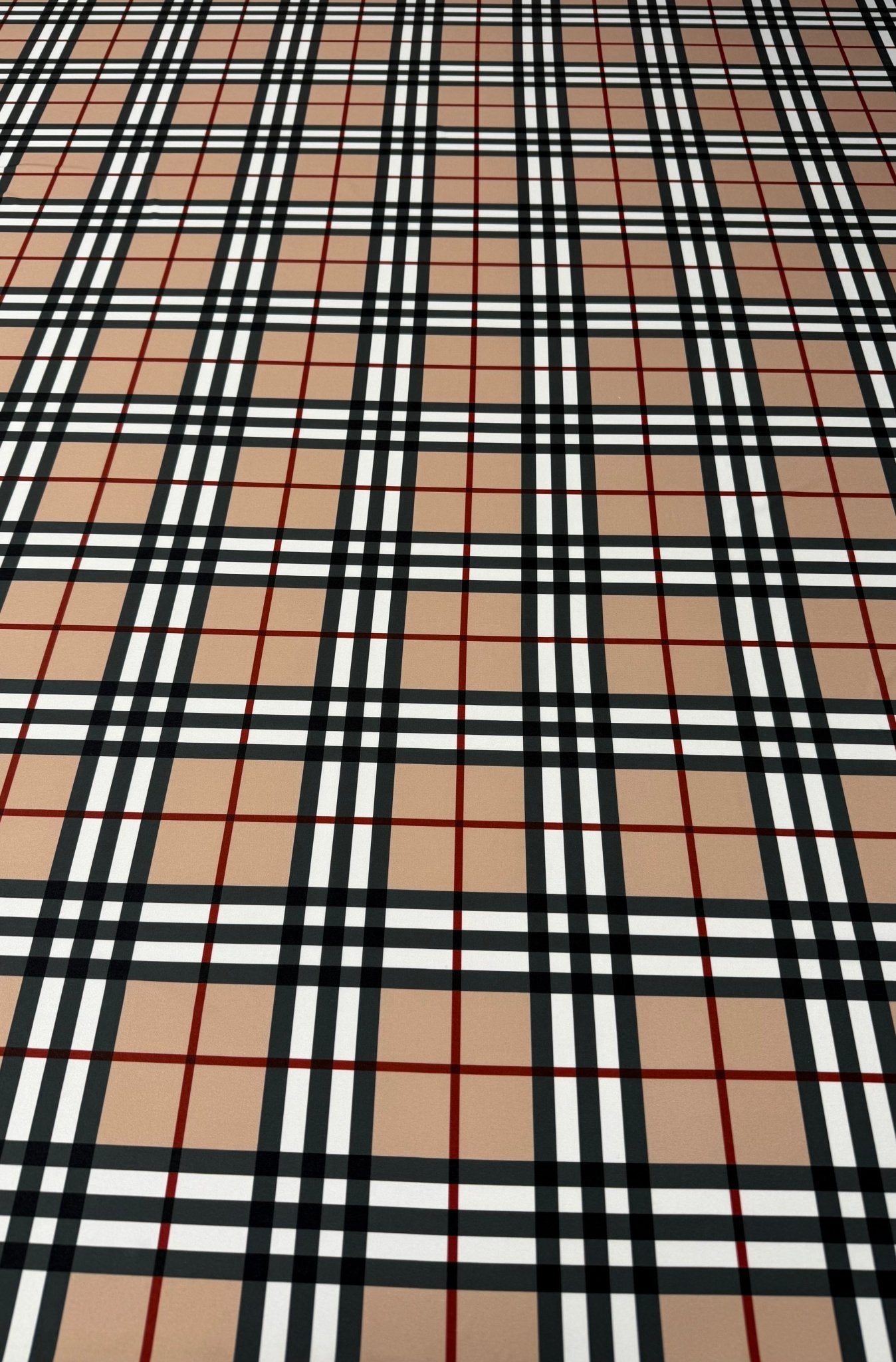 Classic Check Spandex Fabric by the Metre - Whotex Fabrics London