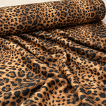 Classic Leopard Stretch Scuba Fabric by the Metre - Whotex Fabrics London