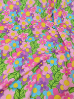 Colorful Flowers Pattern Fabric By The Yard - Whotex Online Fabric Store