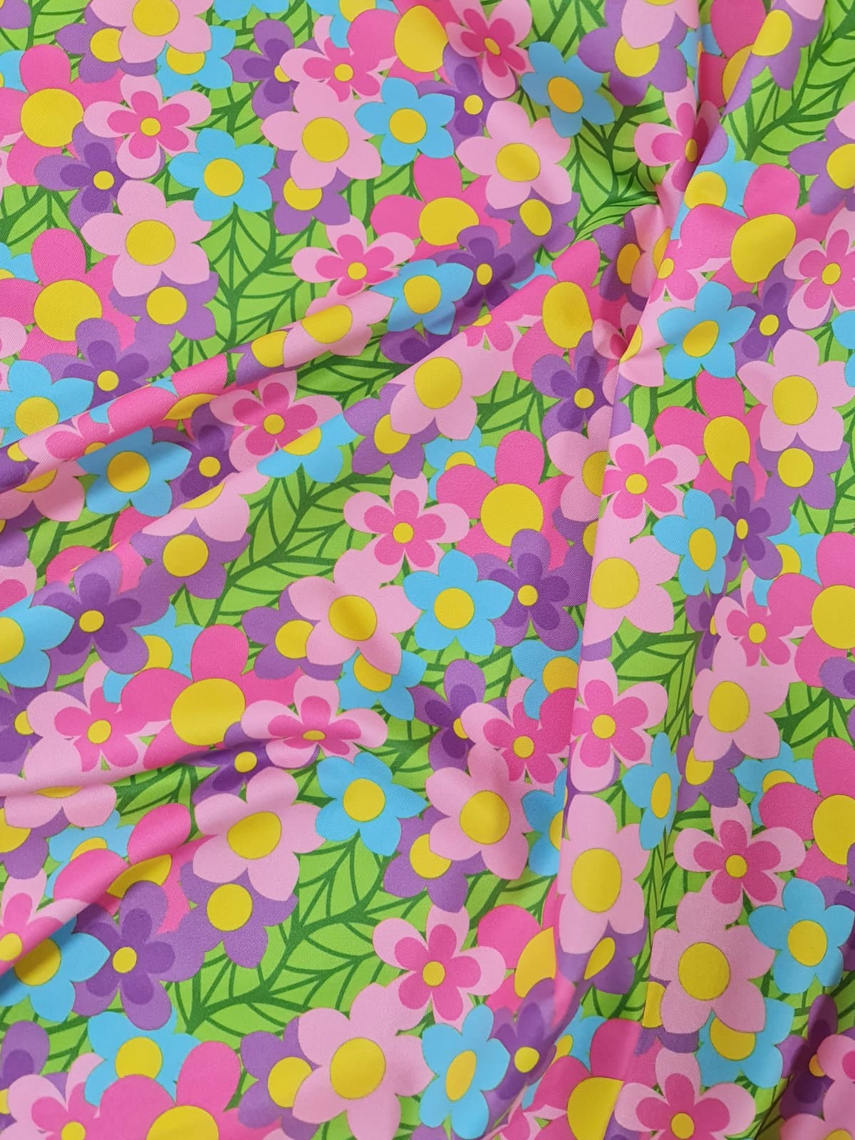 Colorful Flowers Pattern Fabric By The Yard - Whotex Online Fabric Store