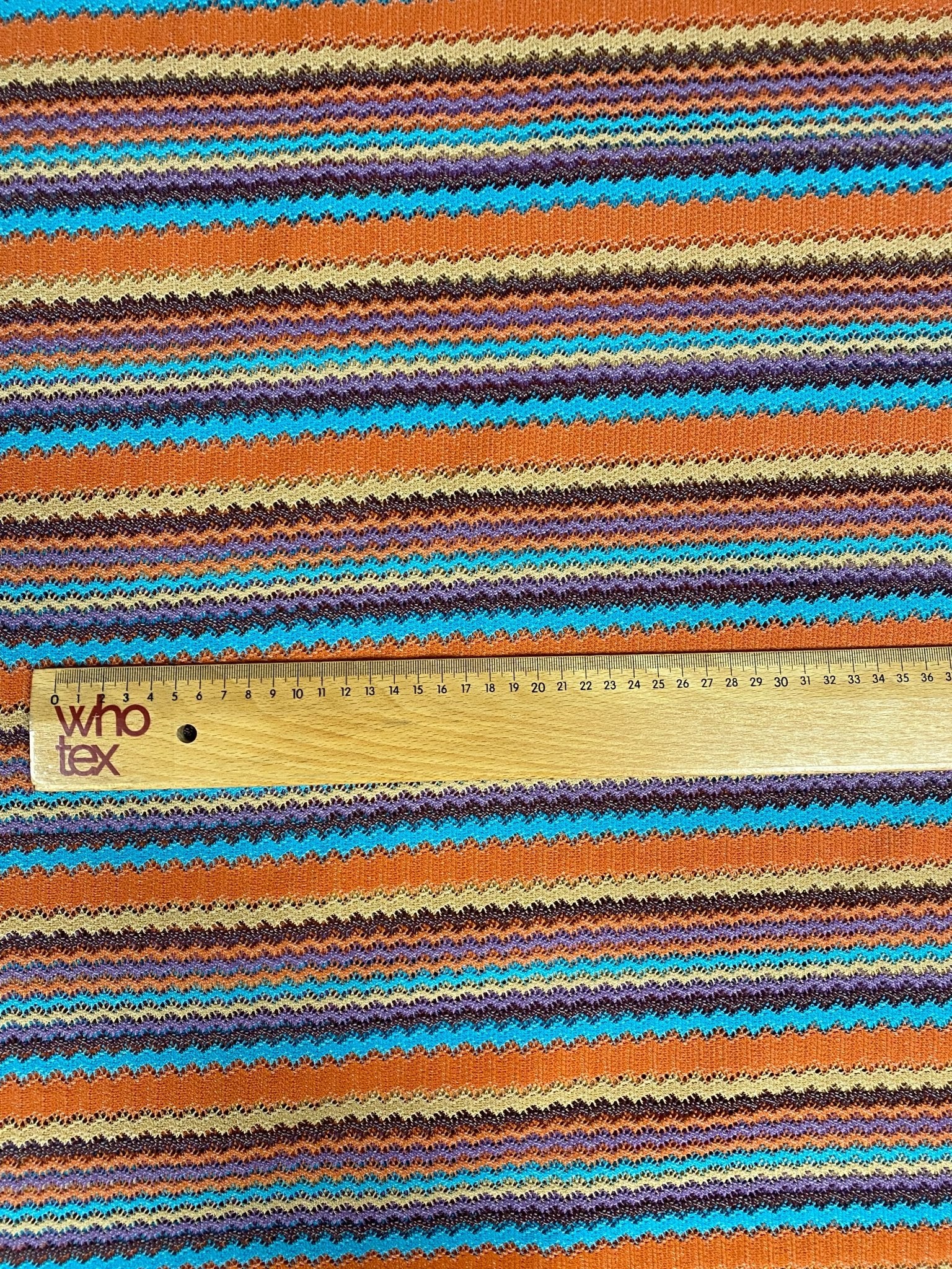 Colorful Zigzag Stripe Mesh Fabric – Textured Knit Pattern - Whotex Online Fabric Store