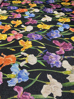 Colour Pop Floral Lurex Fabric by the Metre - Whotex Fabrics London