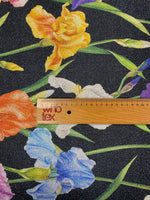 Colour Pop Floral Lurex Fabric by the Metre - Whotex Fabrics London
