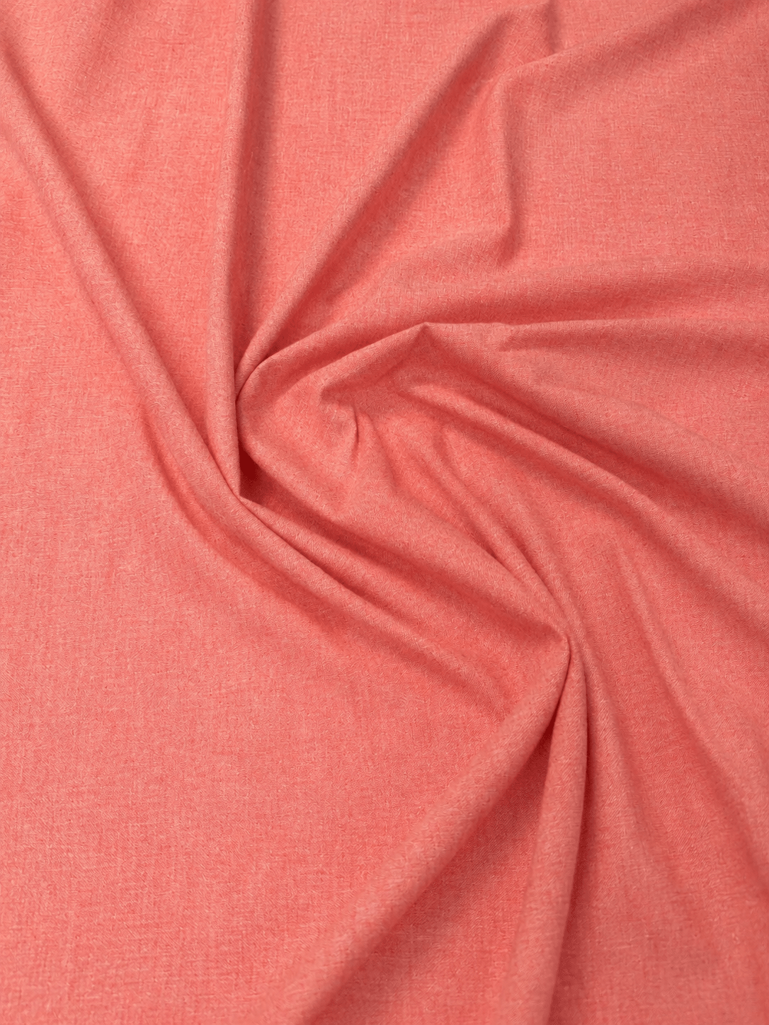 Coral Pink Cotton Linen Fabric by the Metre - Whotex Fabrics London