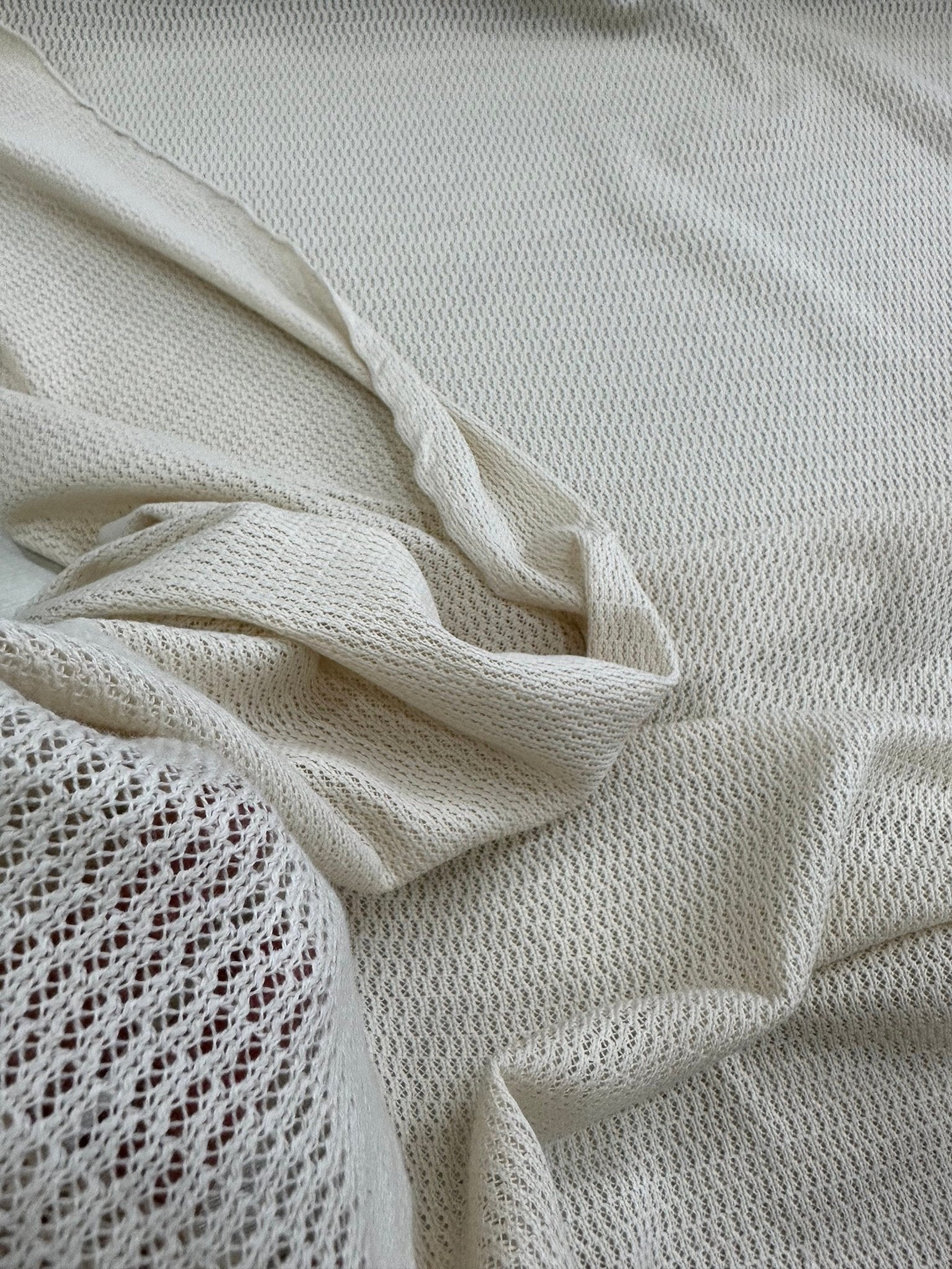 Cotton Fish net Mesh Fabric, %100 Cotton Off - white Mesh Fabric - Whotex Online Fabric Store