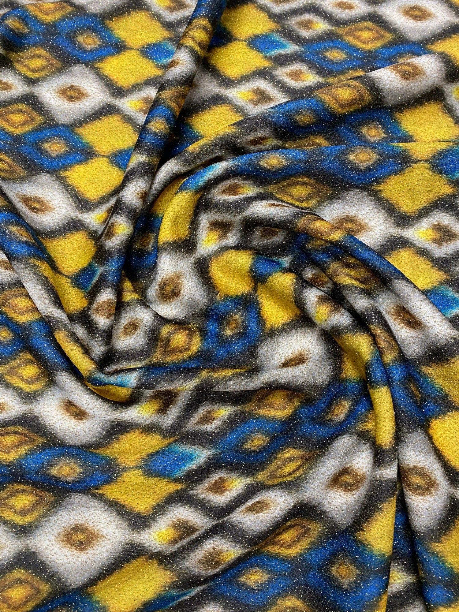Diamond Lurex Fabric by the Metre - Whotex Fabrics London