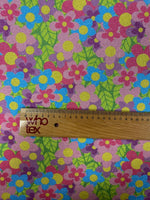 Ditsy Floral Lurex Fabric by the Metre - Whotex Fabrics London