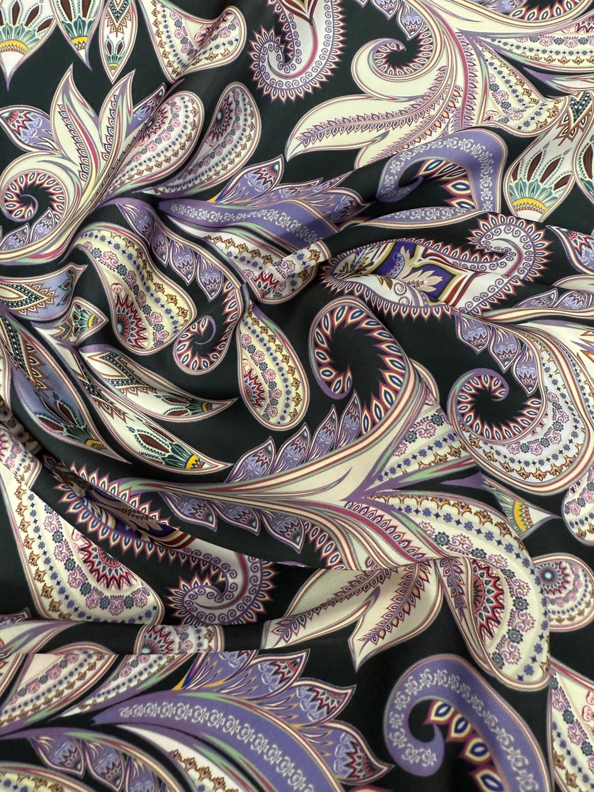 Elegant Paisley Pattern Fabric by the Metre – Soft & Stylish – Whotex ...