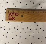 Elegant Polka Dot Fabric – Soft Beige with Black Dots - Whotex Fabrics London