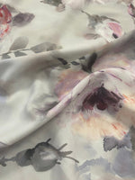 Elegant Watercolor Floral Fabric – Soft Rose and Peony Print on Light Background - Whotex Online Fabric Store