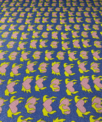 Flame Heart Lurex Fabric by the Metre - Whotex Fabrics London