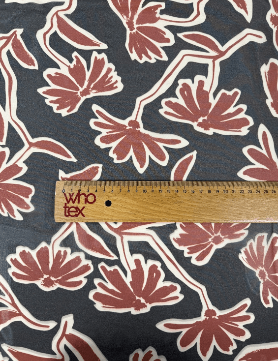 Floral Print Chiffon Fabric by the Metre - Whotex Fabrics London