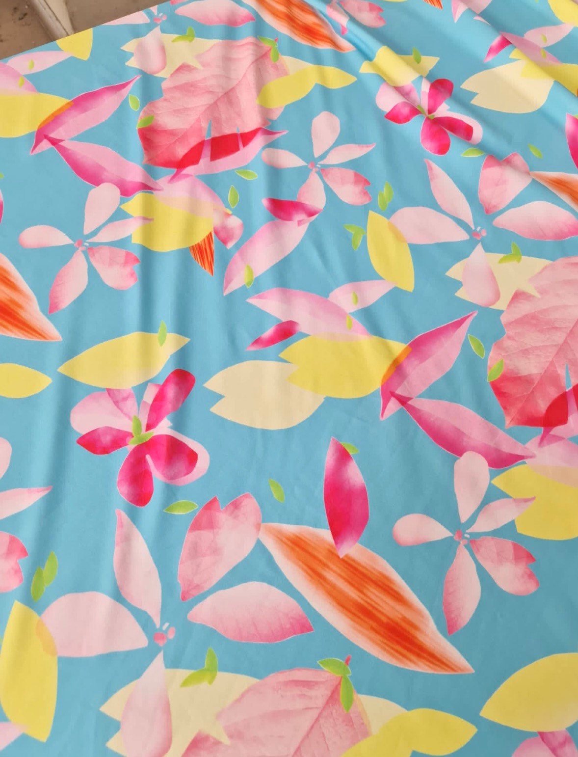 Floral Print Fabric, Soft Color, - Whotex Online Fabric Store